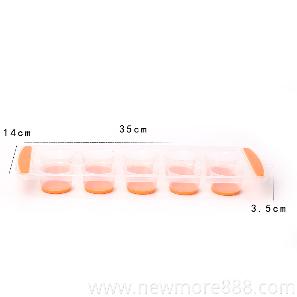 Easy-Release TPR & Flexible 10-Ice Cube Tray